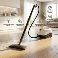 Limpiador a Vapor Portátil de 1300W, Vaporizador de Alta Temperatura para Detallado de Autos, Tapicería, Sofás, Limpieza Profunda de Cocinas