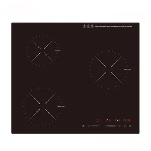 Elettrodomestici da cucina a vista design integrato 220-240V 5200W fornello a induzione con 3 fornelli