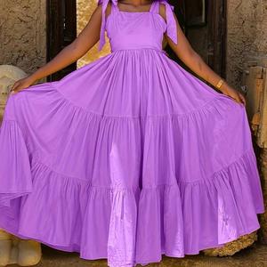 Nuevos Vestidos Halter de Verano para Mujer con Lazo Dulce, Cintura Alta y Gran Vuelo, a la Moda - Product Image 2