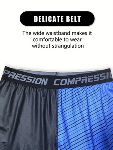 3 pezzi Set Fitness da uomo con stampa mimetica aderente aderente, traspirante, sudore, asciugatura rapida a maniche lunghe - Product Image 5