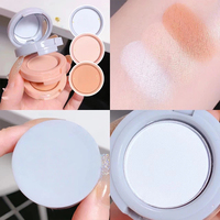 Palette de Maquillage Empilable 3-en-1 en Gros Marque Privée : Illuminateur, Blush et Fard à Paupières Trio, Étui Macaron, Kit de Voyage, Vente en Gros