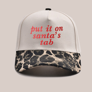 Gorras de béisbol de algodón Dobby Terry Fabric Street Style Put It on Santa's Tab Sombrero de regalo de <span class=keywords><strong>Navidad</strong></span> para adultos Hombres Mujeres - Product Image 3