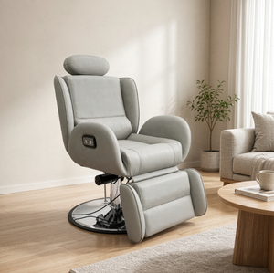 Fauteuil de Salon Réglable Pivotant et Inclinable, Chaise de Barbier Hydraulique Robuste avec Base Renforcée, Chaise d'Attente - Product Image 6