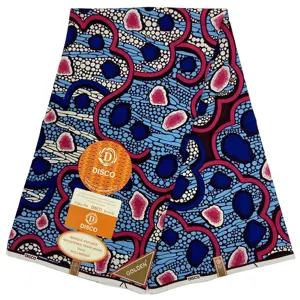 Nouvelle Arrivée 100% Coton Imprimé Tissu Super Batik Design Néerlandais Textile Africain Réel Cire Tissus 6 Mètres Pour Femmes Colth