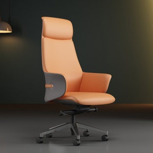 Silla de Oficina de Cuero de Alta Calidad Youjing Youjing Byj2503a Bibo Beige, Silla de Oficina Ergonómica Blanca con Soporte Lumbar de Cuero - Product Image 2