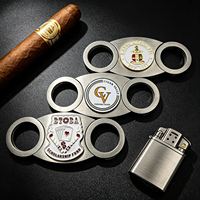 Couteau à cigares avec motif gravé, accessoire pour fumeurs, faible MOQ disponible