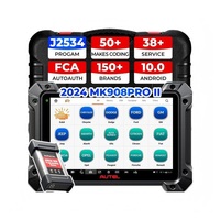 Herramienta de Diagnóstico Automotriz Autel MaxiCOM MK908 PRO II con Pantalla Táctil y Conectividad Inalámbrica, Android 10.0, OBD2, Sistema Completo