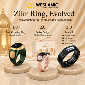 Smarter Islamischer Tasbeeh Zikr Ring mit LED-Display, App-Steuerung, Magnetisches Aufladen, 5-10 Tage Akkulaufzeit, Aluminiumlegierung, Inklusive Geschenk - Product Image 2