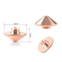 Buse laser monocouche/bicouche, diamètre 28 mm, calibre 0,8 - 5,0 mm pour tête de découpe laser à fibre Precitec WSX Raytools