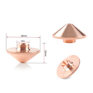 Boquilla Láser de Una/Doble Capa, Diámetro 28 mm, <span class=keywords><strong>Calibre</strong></span> 0.8 - 5.0 mm para Cabezal de Corte Láser de Fibra Precitec WSX Raytools - Product Image 2