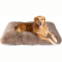 Promotion exceptionnelle : lits orthopédiques pour chiens en peluche rectangulaires, luxueux, moelleux, confortables, antidérapants, amovibles et lavables.