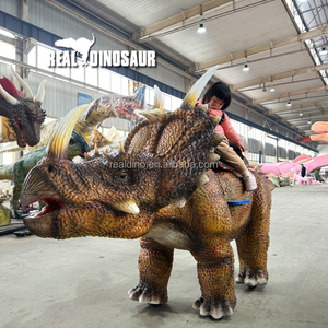 子供屋外遊具機械Styracosaurusライドコイン式ウォーキング恐竜ライド - Product Image 2