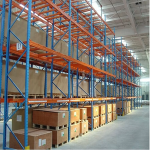Estantería de acero de alta resistencia Sistema de estantería de palets Estantería de almacenamiento con recubrimiento en polvo Estantes de acero industriales ajustables - Product Image 1