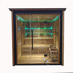 Swankia Meilleure vente Sauna traditionnel extérieur Sauna à vapeur sèche Sauna infrarouge lointain Chauffage électrique 6kw <span class=keywords><strong>harvia</strong></span> - Product Image 4