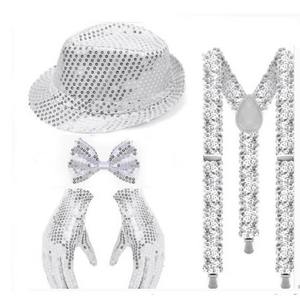 Nouveau Disco Carnaval Tricolore Sequin Chapeau Sequin Top Chapeau Carnaval Décoration Rave Party Chapeau Costume - Product Image 1