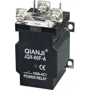 JQX 60F 1Z 90A relais électromagnétique haute puissance dc 12v dc 24v ac 220v, relais de puissance QIANJI