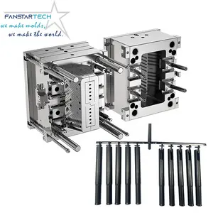 Molde de caneta borracha de alto brilho para máquina de moldagem por injeção de arte plástica tipo push