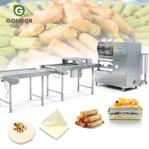 Machine automatique commerciale mini pour la fabrication de papier de riz vietnamien, spécifique à la pâtisserie, pour les feuilles de rouleaux de printemps - Product Image 1