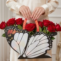 Kantong Hadiah Bentuk Kupu-kupu untuk Pesta Pernikahan, Buket Bunga, Kemasan Kado, Tas Hadiah dengan Pegangan, Dekorasi Ulang Tahun, Baby Shower, Bahan PP Daur Ulang