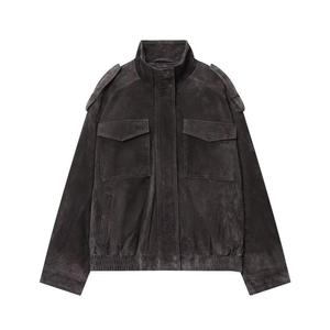 Manteau en daim pour <span class=keywords><strong>femme</strong></span>, automne-hiver - Product Image 2