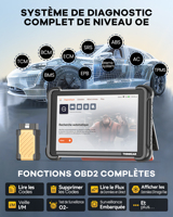 THINKCAR THINKSCAN 689BT Outils de diagnostic Scanner 34 Réinitialisations Mises à jour gratuites à vie Système complet Codage ECU Outil de diagnostic OBD2