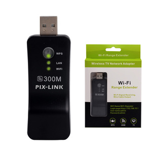 Adaptateur WiFi USB <span class=keywords><strong>300</strong></span> <span class=keywords><strong>Mbps</strong></span> vers <span class=keywords><strong>Ethernet</strong></span>, amplificateur de signal, extension de portée, câble réseau RJ45, répéteur sans fil Pix Link, routeur WiFi - Product Image 1