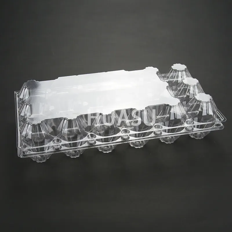 प्लास्टिक फफोले कंटेनर पैकेजिंग क्लैमशेल स्ट्रॉबेरी बॉक्स अनुकूलन पालतू प्लास्टिक अंडे पैकेजिंग कृषि पारदर्शी