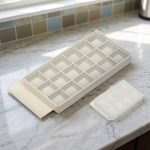 s196f1 Compact Sorting Box Small 18 Grids Loose Diamond Gemstone Organizer Tray <b>Sliding</b> Clear Cover <b>Plastic</b> Jewelry Storage - Product Image 2