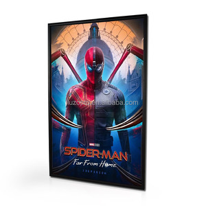Cadre pour affiche de film LED 27 "X 40" Cadre photo Boîte à lumière LED Support de panneau d'affichage en noir, montage mural - Product Image 2