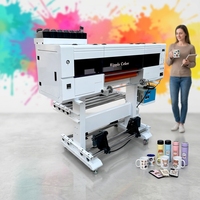 Nouvelle imprimante UV DTF automatique tout-en-un A1, 24 pouces de large, 60 cm, rouleau à rouleau, XP600 I3200, double jet d'encre UV, portable, garantie 1 an
