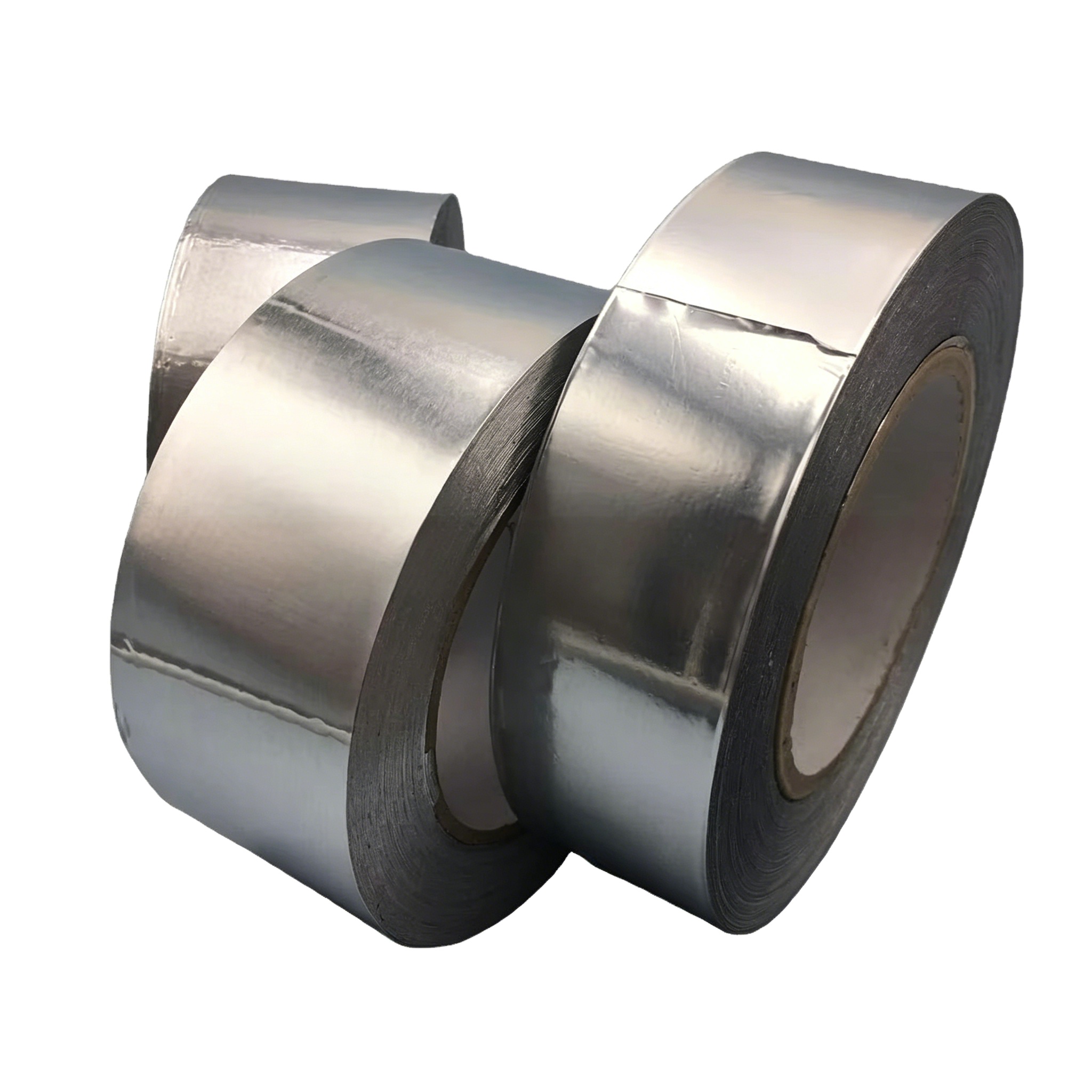 Self-Adhesive Linerless Aluminum Foil Tape Acrylic Oil Glue Coated Release-Free Low Noise Single-Sided Adhesive Tape