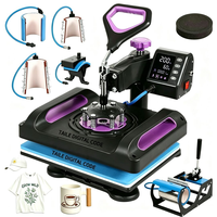 Presse à Chaud Multifonctionnelle 8-en-1 29x38CM pour Sublimation et Transfert Thermique sur T-shirts, Tasses, Bouteilles, Casquettes et Assiettes