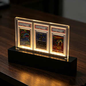 Hot Sale Premium Sleek Illuminated Acrylic Card <b>Stand</b> Enhanced Visibility Collectible Slab Holder for TCG Card Display - Product Image 2