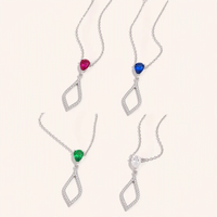 Collier pendentif cerf-volant en argent sterling 925 QX OEM avec pavé de zircone cubique, plaqué or rose 14K 18K et rhodium, taille personnalisée, gravure laser, bijoux