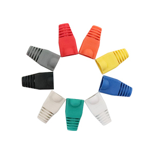 Đầy Màu sắc PVC <span class=keywords><strong>RJ11</strong></span> <span class=keywords><strong>RJ45</strong></span> tay áo khởi động 8P8C Modular cắm <span class=keywords><strong>RJ45</strong></span> nối Bìa CAT5e CAT6 Mạng pin danh bạ kết nối phụ kiện - Product Image 3