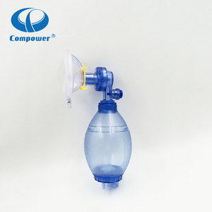 Compower Dispositivos de primeros auxilios <span class=keywords><strong>Kit</strong></span> de reanimación Cpr Bolsa desechable para adultos Máscara de válvula Resucitador manual - Product Image 4
