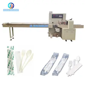 YB-250X Small Business Applicable Horizontal Packing Machine Flow Packing Machine for Disposable Spoons Cutlery Kits