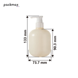 Bouteille pompe en PEHD de 300 ml en matière pelucheuse pour crème pour les mains et lotion corporelle - Contenant personnalisé en forme de bouteille souple pour gel douche enfant - Vente en gros - Product Image 4