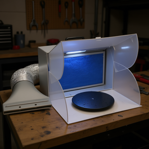 Led Airbrush <b>Spray</b> <b>Booth</b> With High Efficiency Filter And Led Lighting For Car Care And Electronics Repair - Product Image 2