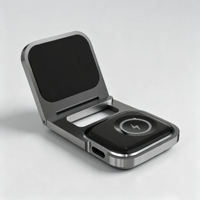 Support de charge magnétique sans fil PD Type-C 5W pour montre avec logo personnalisé, base en alliage d'aluminium