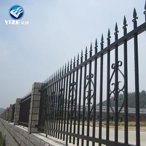 Giá Cả Cạnh Tranh Rèn Sắt Hàng Rào Cổng/Giá Rẻ Nhà Hàng Rào Và Gates/Trang Trí Wrought Sắt Hàng Rào Mô Hình Thiết Kế