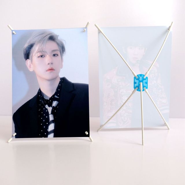 Custom Mini X Banner Table Top Desktop Stand Paper Material for Retail Shops Carton Packing