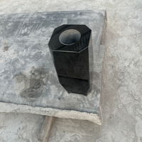 Vase en pierre de granit noir sculpté à la main, rond ou carré, pour cimetière, pierre tombale, décoration extérieure - Vente en gros