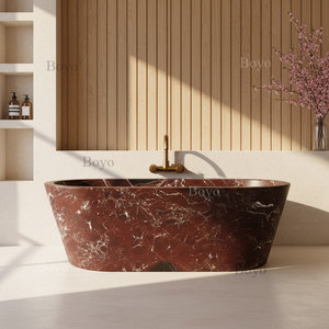 Bañera <span class=keywords><strong>de</strong></span> Mármol Rojo <span class=keywords><strong>Alicante</strong></span> para Diseño Interior <span class=keywords><strong>de</strong></span> Baños, Bañera <span class=keywords><strong>de</strong></span> Piedra Tallada, Bañera <span class=keywords><strong>de</strong></span> Mármol Natural - Product Image 4