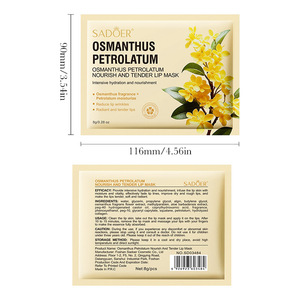 Masque Lèvres Nourrissant et Adoucissant SADOER Osmanthus au <span class=keywords><strong>Vaseline</strong></span> – Réduit les <span class=keywords><strong>Rides</strong></span> – Automne Hiver – Produit Transfrontalier - Product Image 5