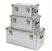 Boîte de rangement en aluminium pour camion en métal pour camping et expédition Boîte d'équipement de résistance