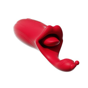 Masseur à vibrations occlusales Big Mouth, 10 fréquences, léchage externe, boucle interne, baiser de langue, morsure, corps, choc puissant - Product Image 1
