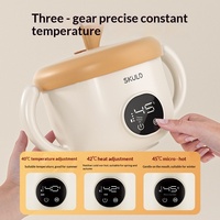 Boîte à lunch électrique intelligente pour bébé, bol chauffant à température constante, plaque chauffante pour tout-petits, batterie rechargeable USB, portable, pour la maison