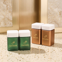 Bocaux carrés en verre dépoli argenté personnalisés de 30 ml, 60 ml, 90 ml, 110 ml avec bouchons à vis CR pour pilules, capsules et emballages de poudre