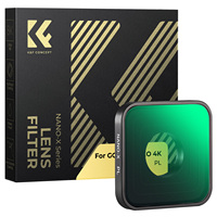 Filtre polarisant optique en verre K&F Concept multi-couches HD pour caméra GoPro Hero 4K, filtre PL en gros